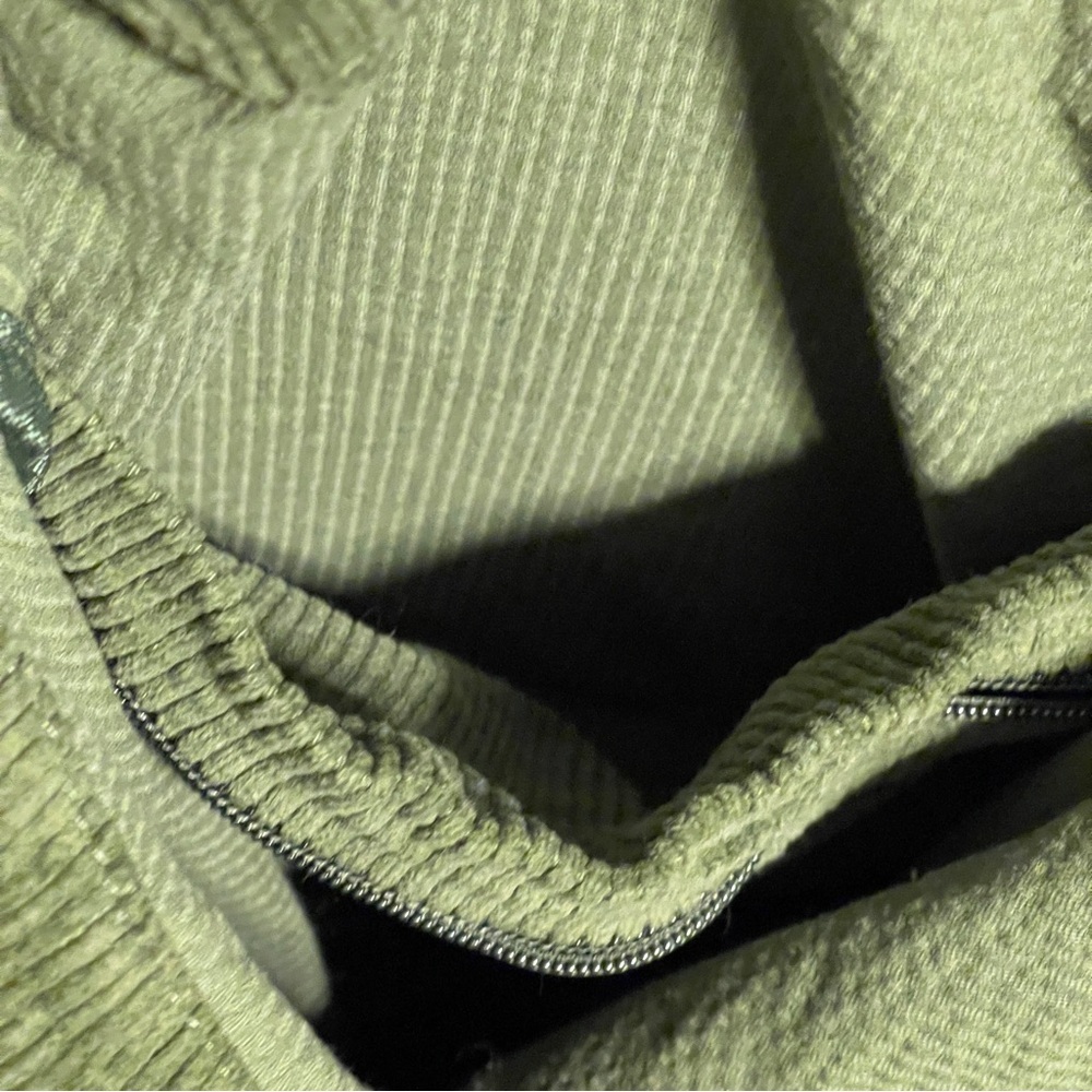 Unbranded Green Corduroy Tote Bag Purse 17x25 Shoulder Strap Boho Grunge Hippie - Picture 4 of 11